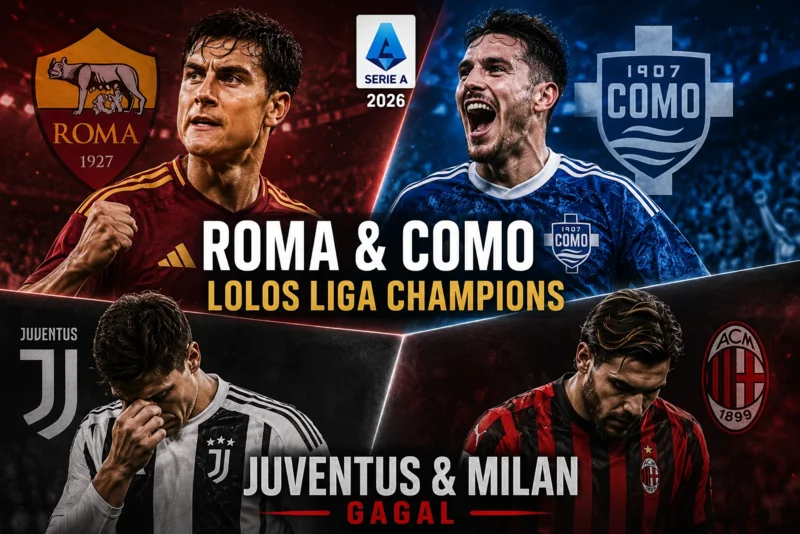 Drama Serie A 2026 Roma dan Como Lolos Liga Champions, Juventus & Milan Gagal.webp